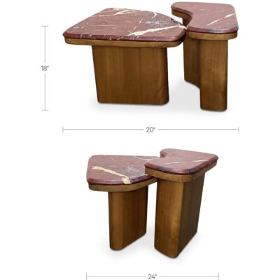 Abi Nesting Coffee Table Levante Marble BZ-1169-06-0 BZ 1169 06 0 70 dim