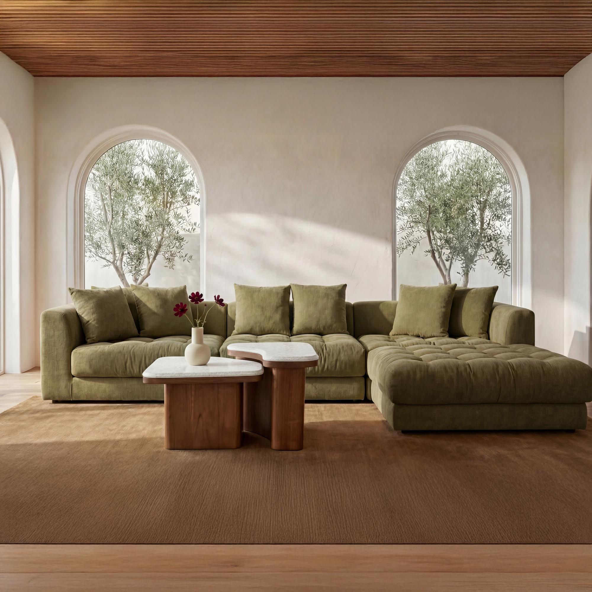 Abi Nesting Coffee Table Beige Cosmos Marble 2 Abi Nesting Coffee Table Beige Cosmos Marble - Image 2