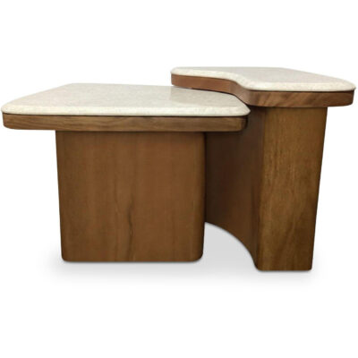 Abi Nesting Coffee Table Beige Cosmos Marble BZ-1169-34-0 BZ 1169 34 0 Abi front shadsilo