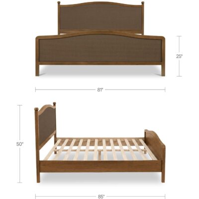 Eve King Bed Brown BZ-1173-03-0 BZ 1173 03 0 70 dim