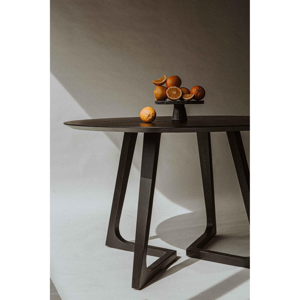 Godenza Dining Table Round Black Ash CB-1003-02-0 CB 1003 02 30