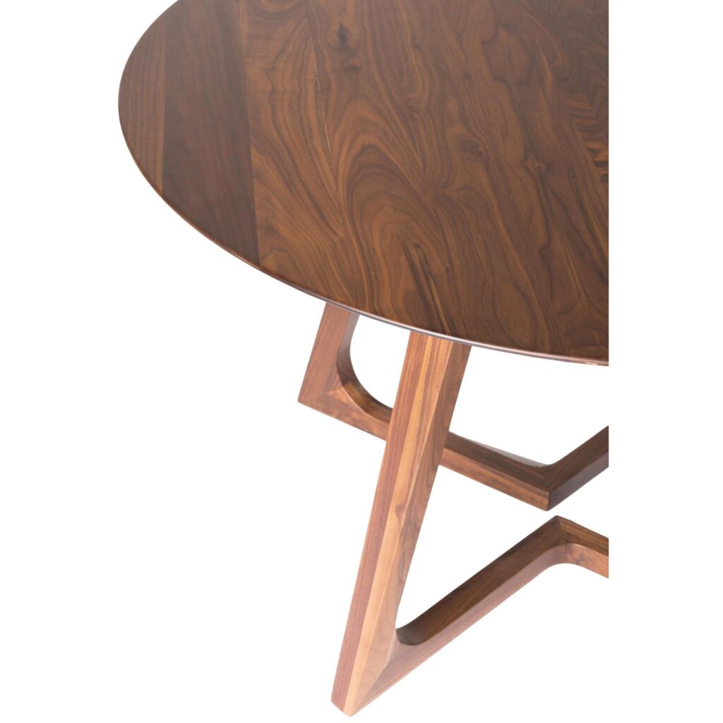 Godenza Dining Table Round Walnut - Image 5