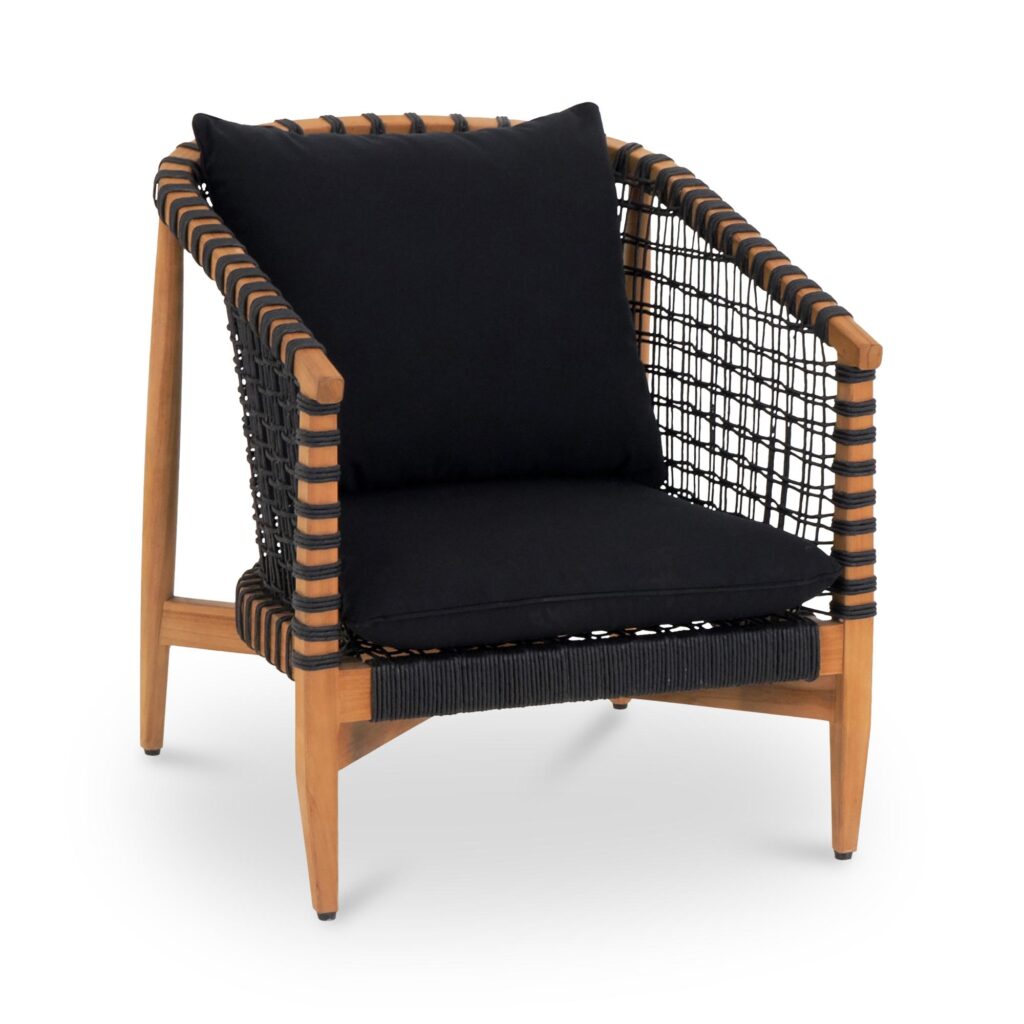 Kuna Outdoor Lounge Chair Black - Image 2