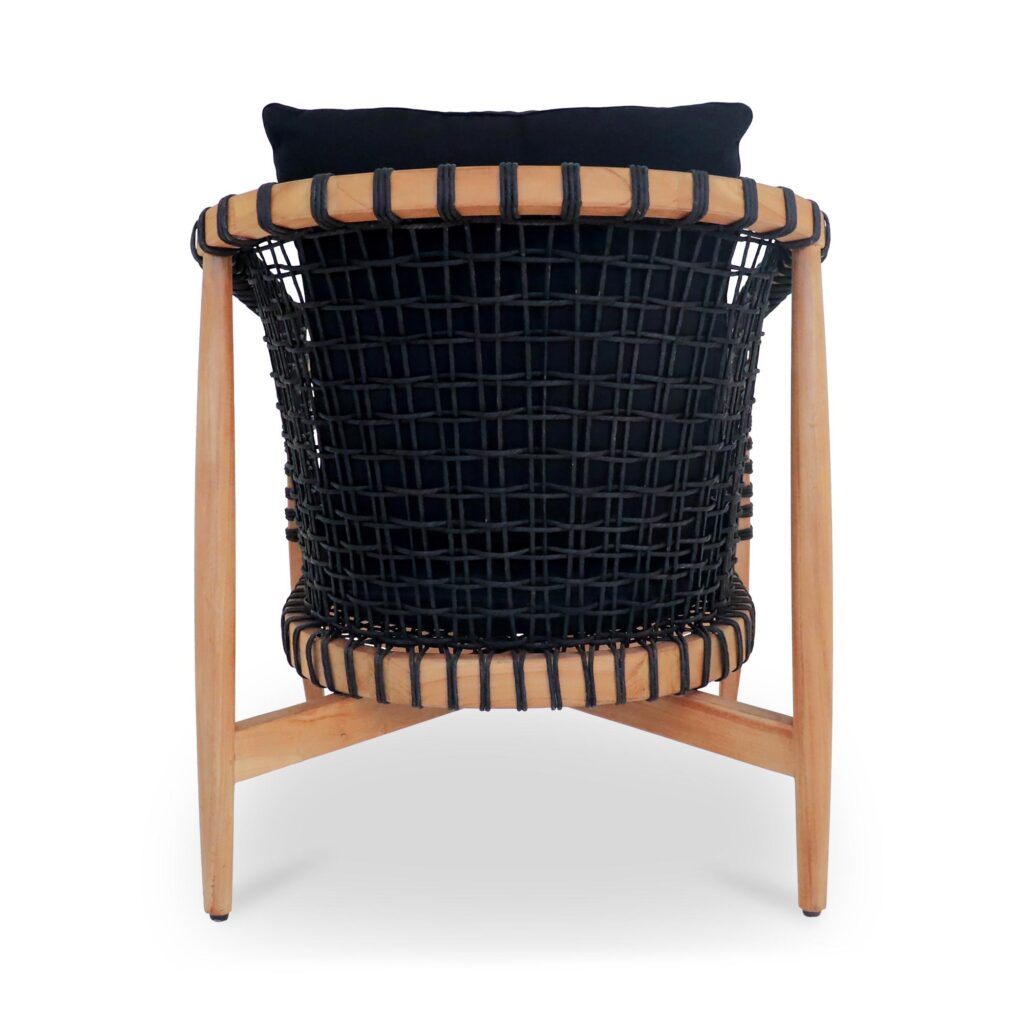 Kuna Outdoor Lounge Chair Black - Image 4