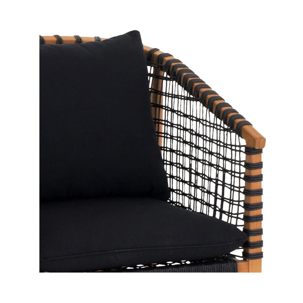 Kuna Outdoor Lounge Chair Black - Image 5