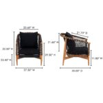 Kuna Outdoor Lounge Chair Black CV-1018-02 CV 1018 02 70