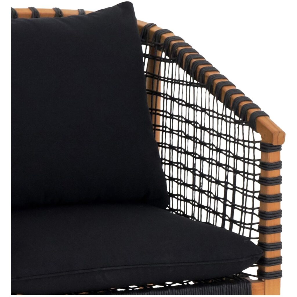 Kuna Outdoor Lounge Chair Black - Image 5