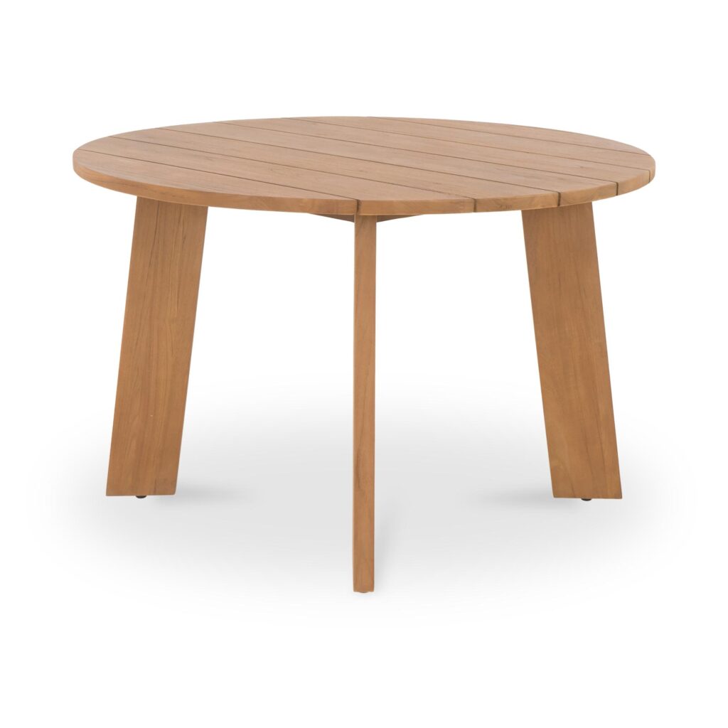 Delta Round Outdoor Dining Table Natural - Image 3