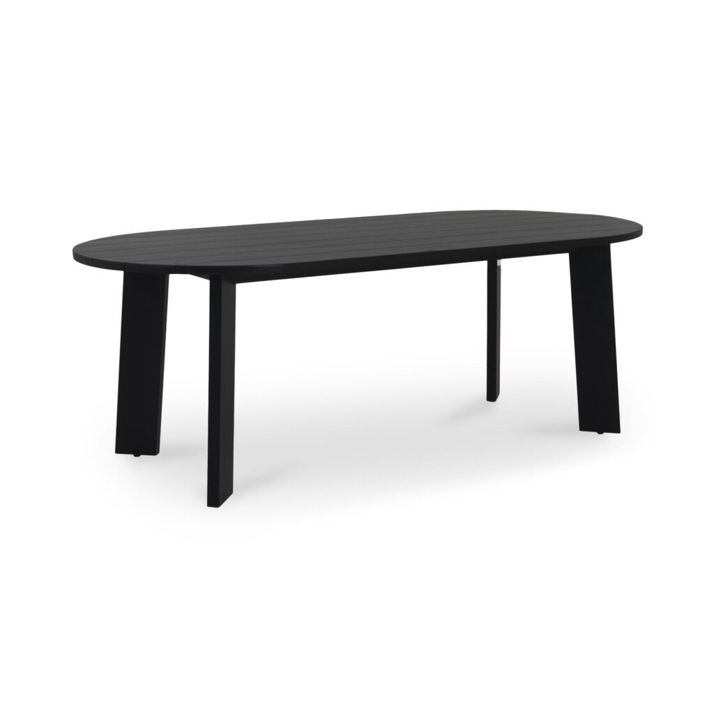 Delta Oval Outdoor Dining Table Black - Image 2