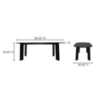 Delta Oval Outdoor Dining Table Black CV-1025-02 CV 1025 02 70