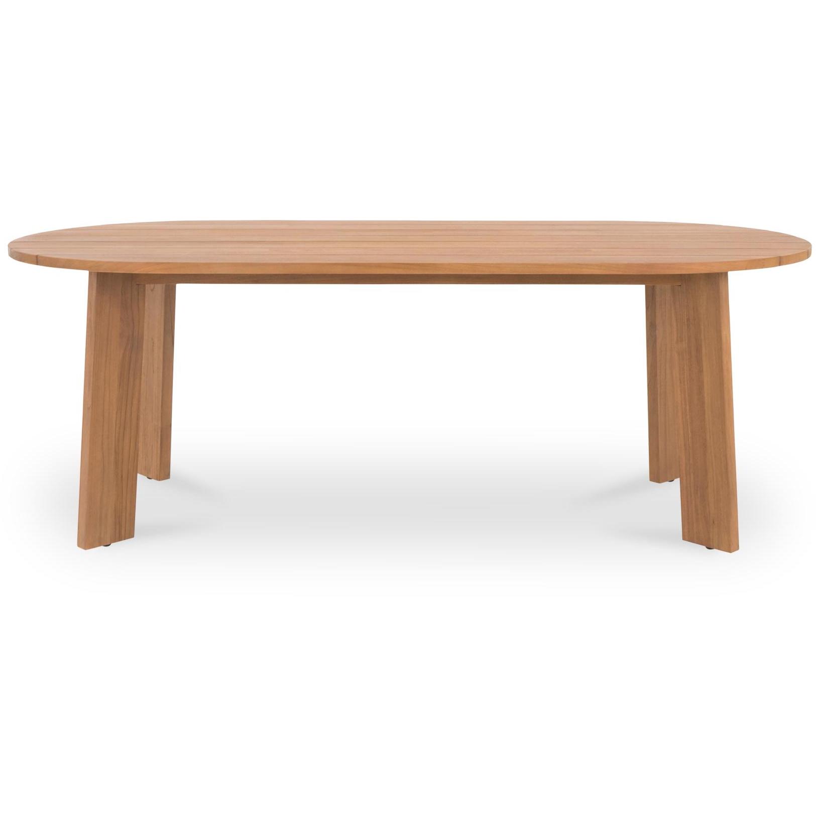 Delta Oval Outdoor Dining Table Natural