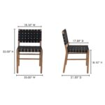 Mira Outdoor Dining Chair Black CV-1026-02 CV 1026 02 70