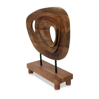 Saddler Sculpture Natural Acacia DD-1054-03 DD 1054 03 Saddler diagL01 shadsilo