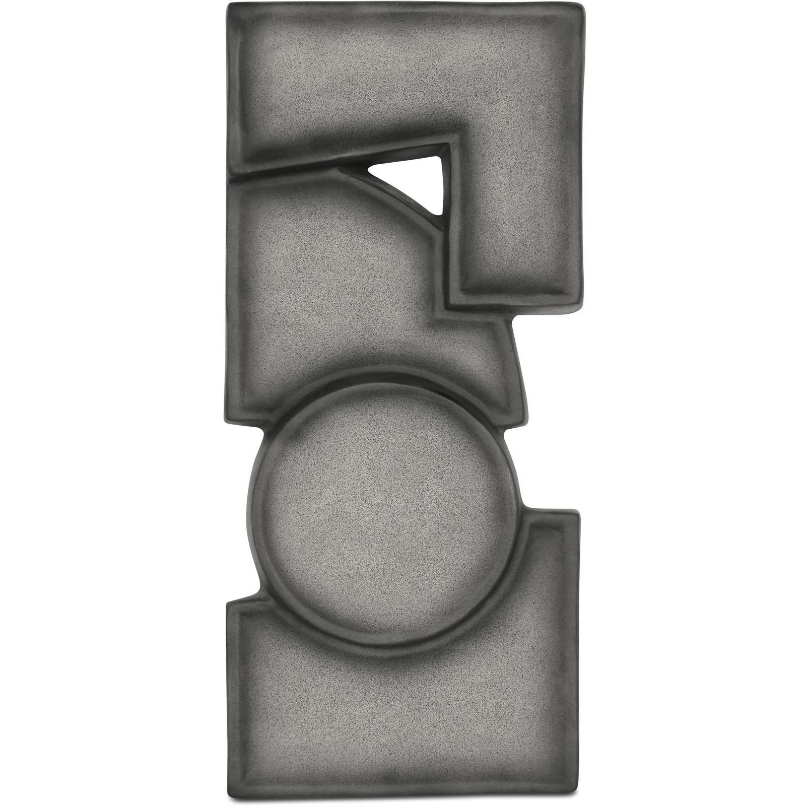 Teo Wall Sculpture Charcoal 1 Teo Wall Sculpture Charcoal