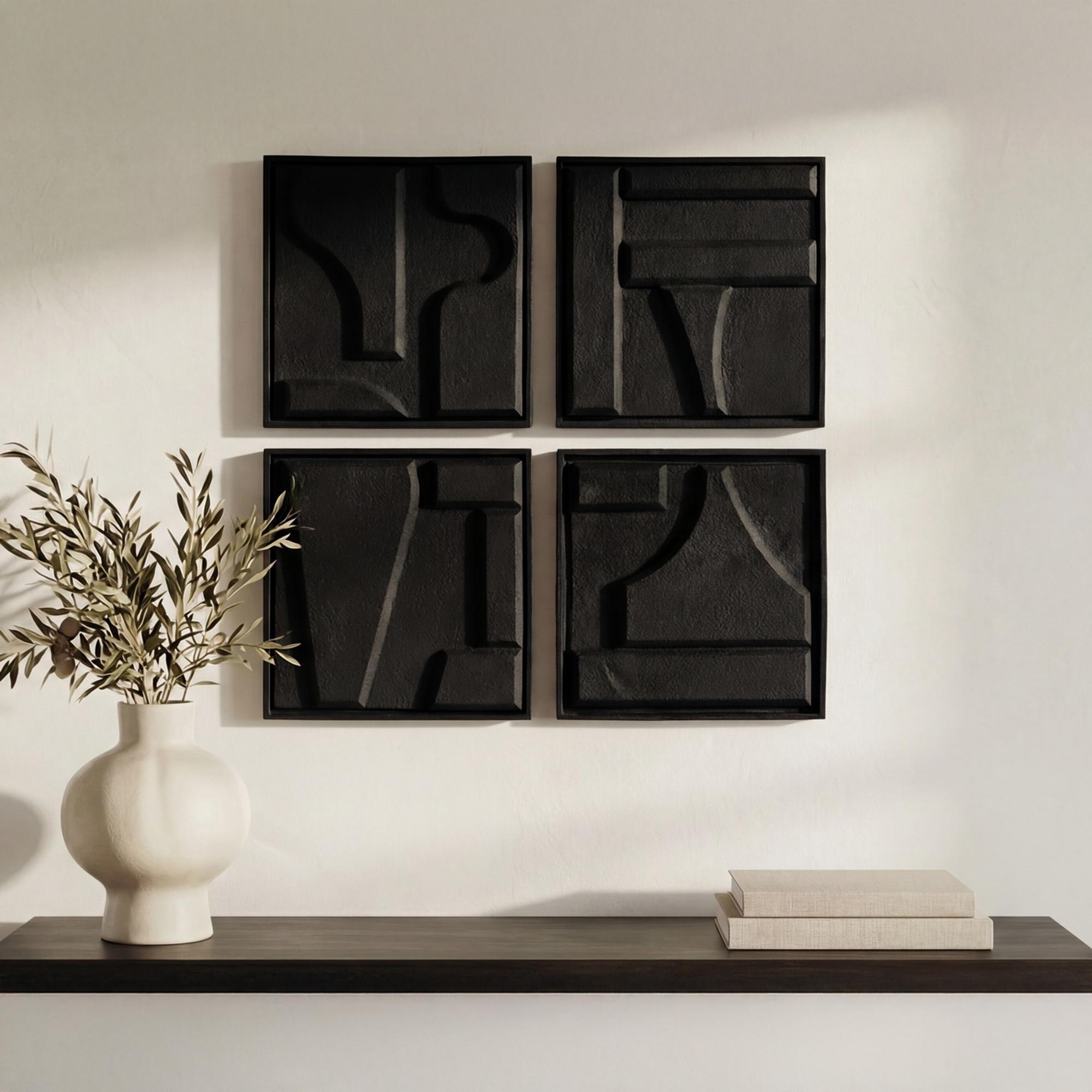 Alva Wall Sculpture-Set Of 4 2 Alva Wall Sculpture-Set Of 4 - Image 2