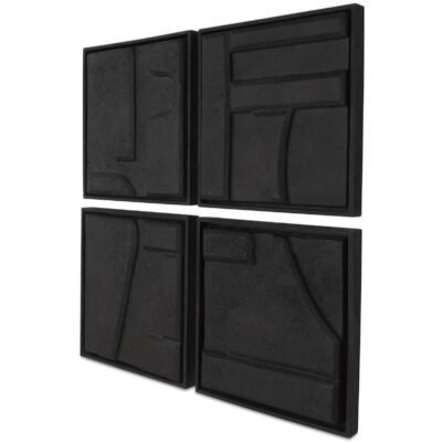 Alva Wall Sculpture (Set Of 4) DD-1063-02 DD 1063 02 Alva diagL shadsilo