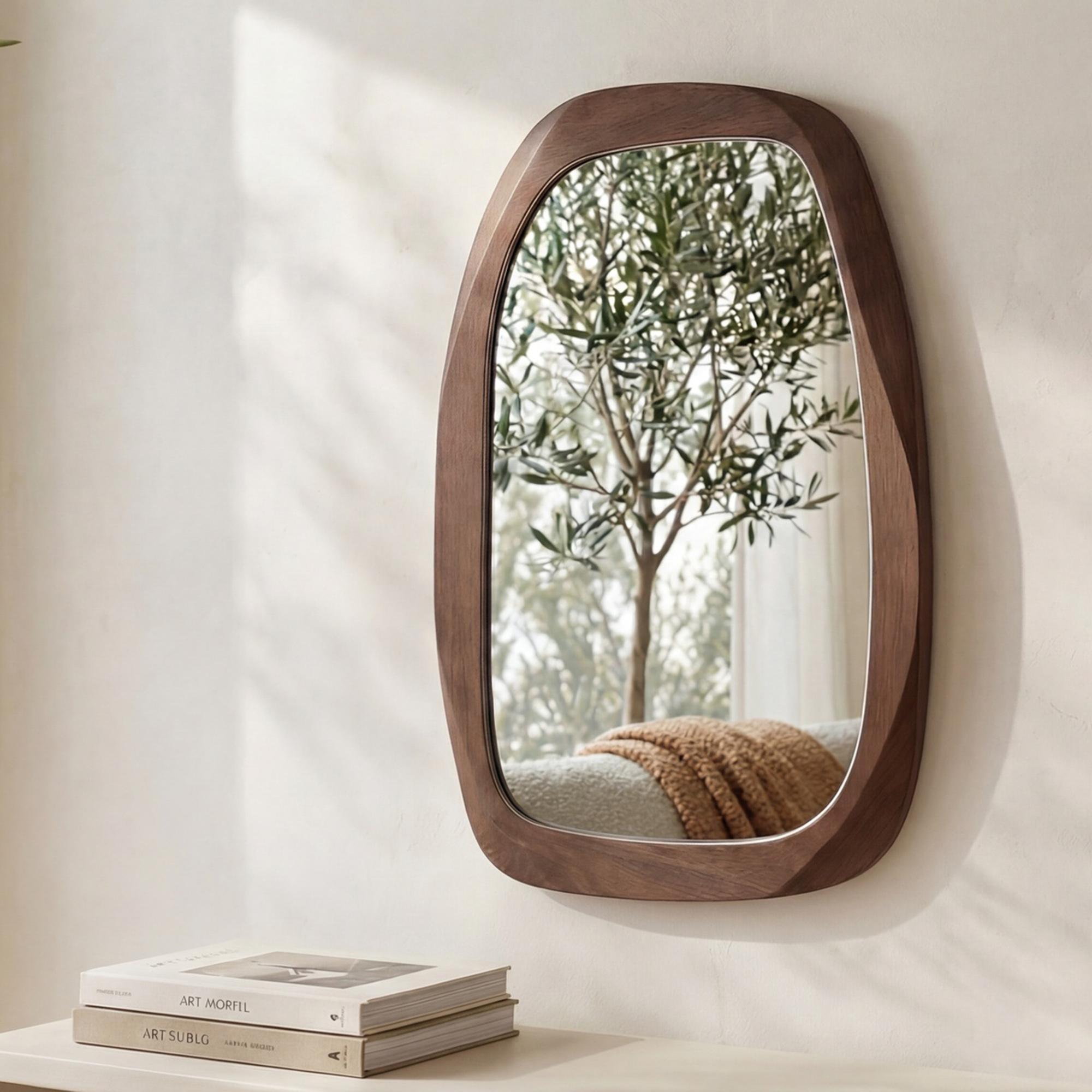 Levi Mirror Brown 2 Levi Mirror Brown - Image 2