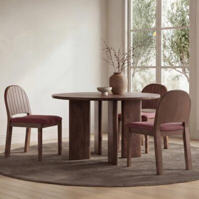 Lia Round Dining Table Dark Brown DR-1332-20 DR 1332 20 10