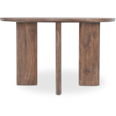 Lia Round Dining Table Dark Brown DR-1332-20 DR 1332 20 Lia side right shadsilo