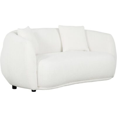 Diana Loveseat 6 Diana Loveseat 54235 Diana Love Wooly Ivory Angle White