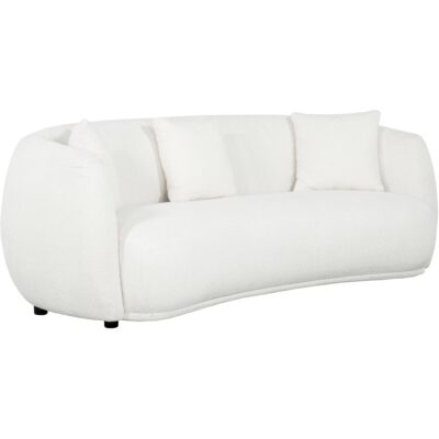 Diana Sofa 54234 Diana Sofa Wooly Ivory Angle White