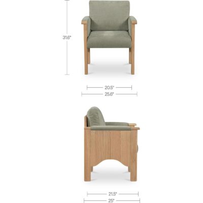 Bauer Dining Chair Sage EF-1000-16 EF 1000 16 70 dim
