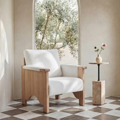 Bauer Accent Chair Cream EF-1001-05 EF 1001 05 10