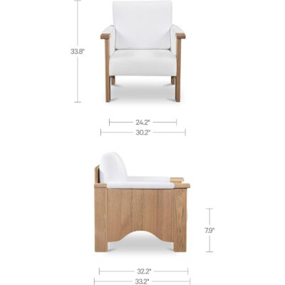 Bauer Accent Chair Cream EF-1001-05 EF 1001 05 70 dim