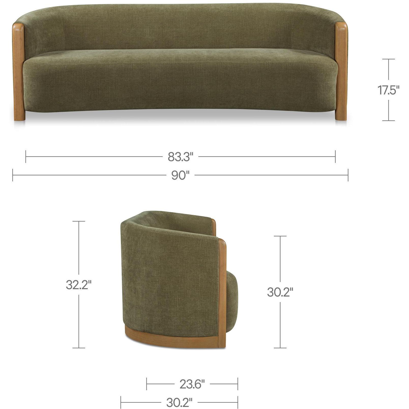 Anya Sofa Olive 3 Anya Sofa Olive - Image 3
