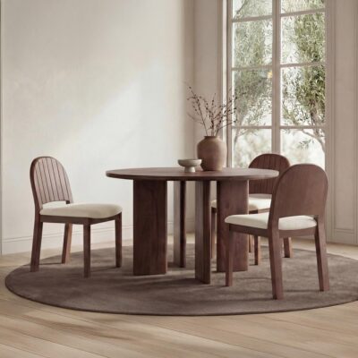 Emil Dining Chair Cream-Set of Two EF-1004-05 EF 1004 05 10