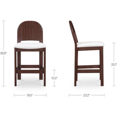Emil Counter Stool Cream EF-1005-05 EF 1005 05 70 dim