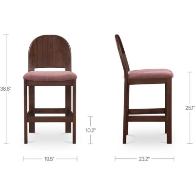 Emil Counter Stool Berry EF-1005-38 EF 1005 38 70 dim