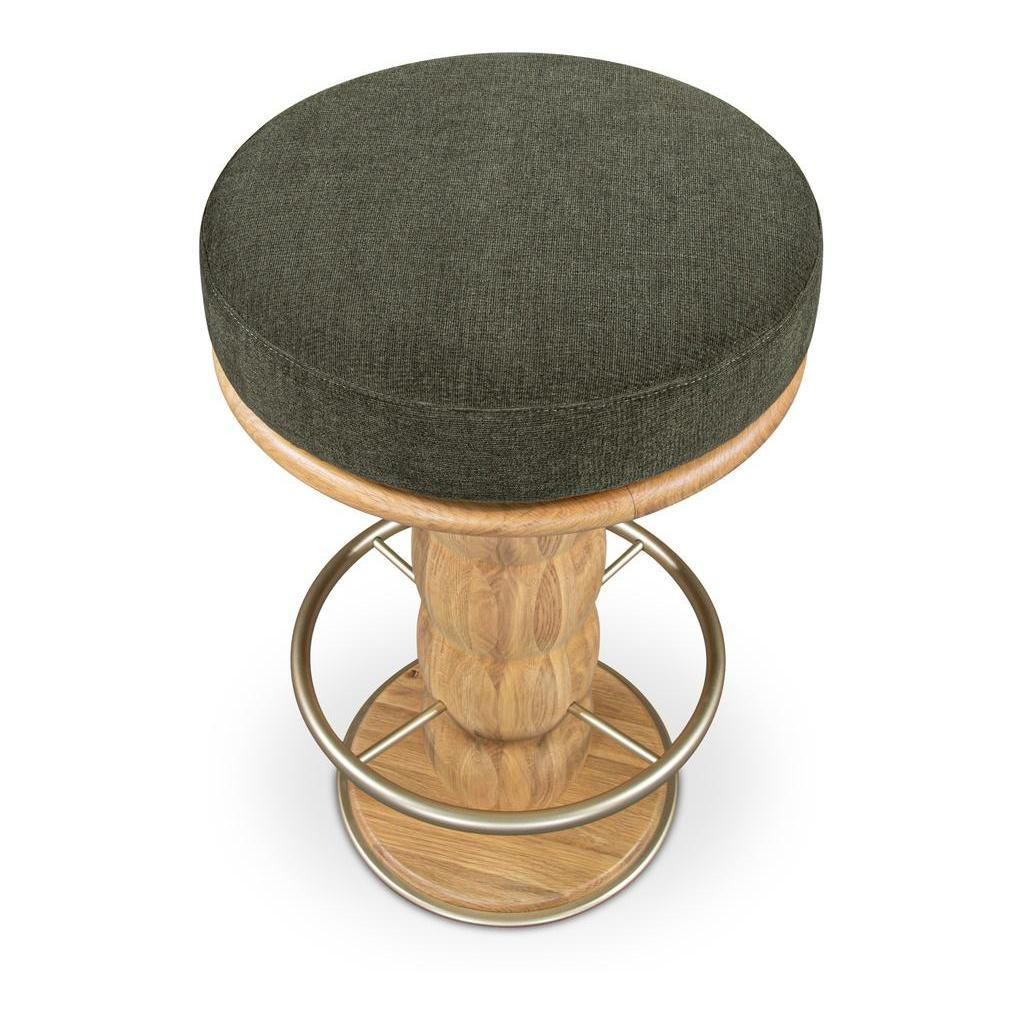 Nio Swivel Counter Stool Dark Green 3 Nio Swivel Counter Stool Dark Green - Image 3