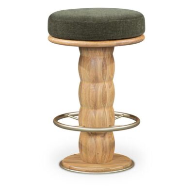 Nio Swivel Counter Stool  Dark Green