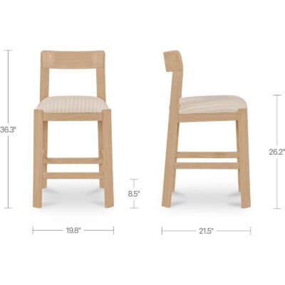 Oli Counter Stool Stripe 5 Oli Counter Stool Stripe EF-1010-37 EF 1010 37 70 dim