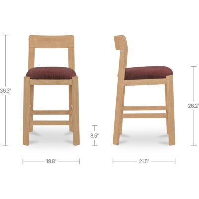 Oli Counter Stool Berry EF-1010-38 EF 1010 38 70 dim