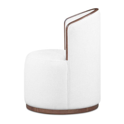 Rossi Swivel Dining Chair Cream EF-1011-05 EF 1011 05 Rossi side left shadsilo