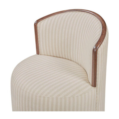 Rossi Swivel Dining Chair Stripe EF-1011-37 EF 1011 37 Rossi closeup shadsilo