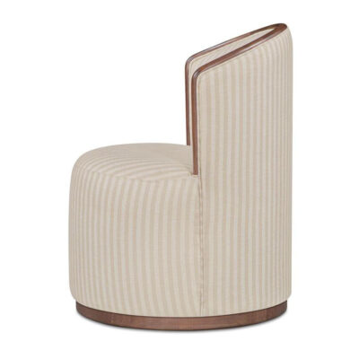 Rossi Swivel Dining Chair Stripe EF-1011-37 EF 1011 37 Rossi side left shadsilo