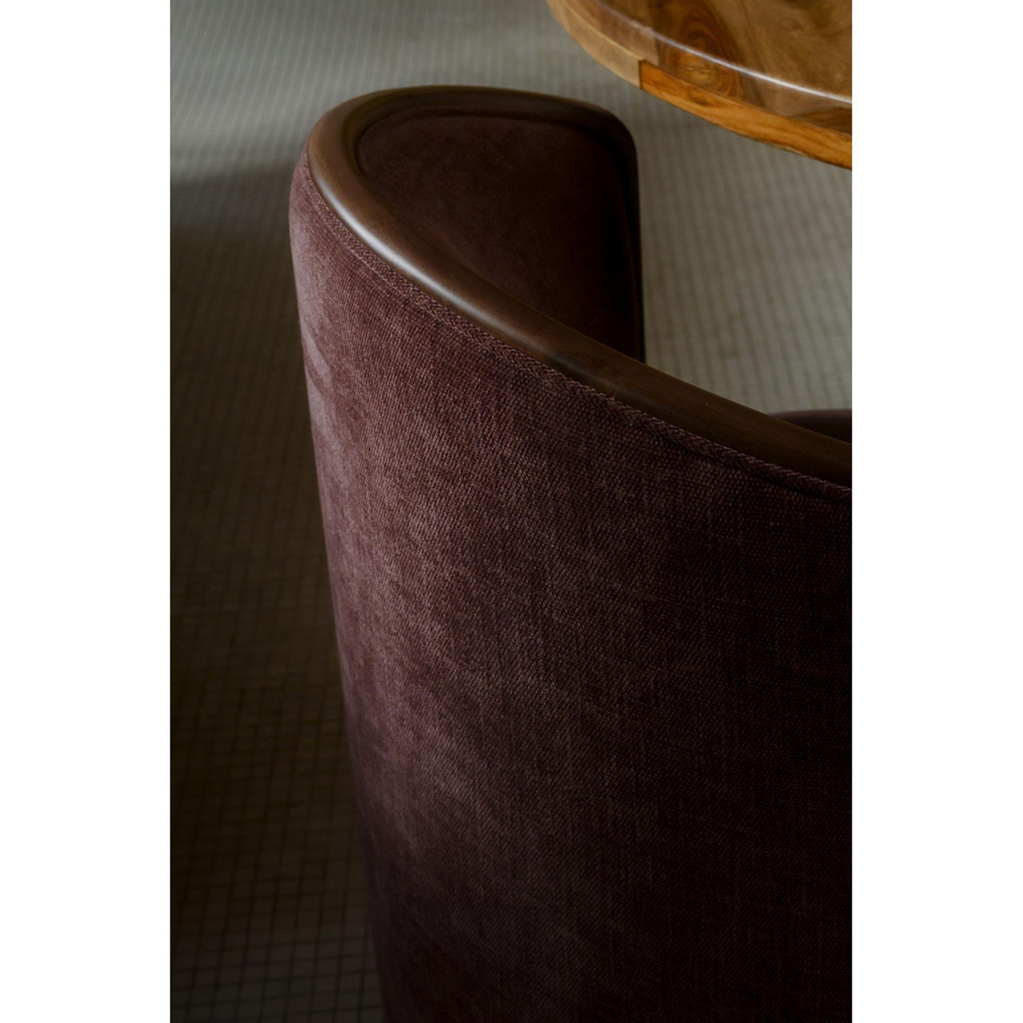 Rossi Swivel Dining Chair Berry 3 Rossi Swivel Dining Chair Berry - Image 3