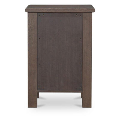 Loren Small Nightstand Dark Brown EF-1016-20 EF 1016 20 Loren back shadsilo