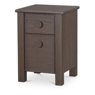 Loren Small Nightstand Dark Brown EF-1016-20 EF 1016 20 Loren diagL shadsilo