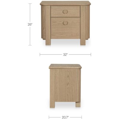 Loren Large Nightstand Natural 5 Loren Large Nightstand Natural EF-1017-24 EF 1017 24 70 dim