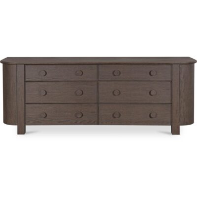 Loren 6 Drawer Dresser Dark Brown EF-1018-20