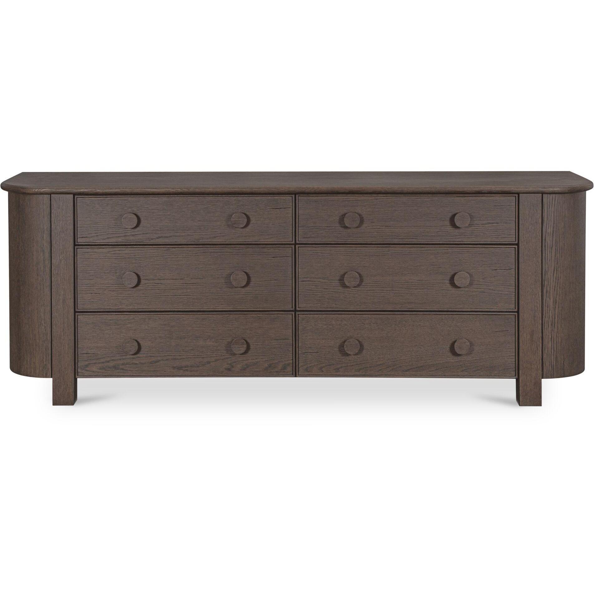 Loren 6 Drawer Dresser Dark Brown 1 Loren 6 Drawer Dresser Dark Brown