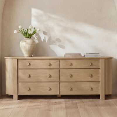 Loren 6 Drawer Dresser Natural 4 Loren 6 Drawer Dresser Natural EF-1018-24 EF 1018 24 10