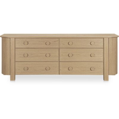 Loren 6 Drawer Dresser Natural EF-1018-24