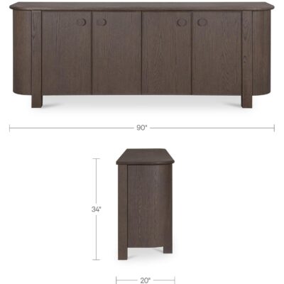 Loren Sideboard Dark Brown EF-1019-20 EF 1019 20 70 dim