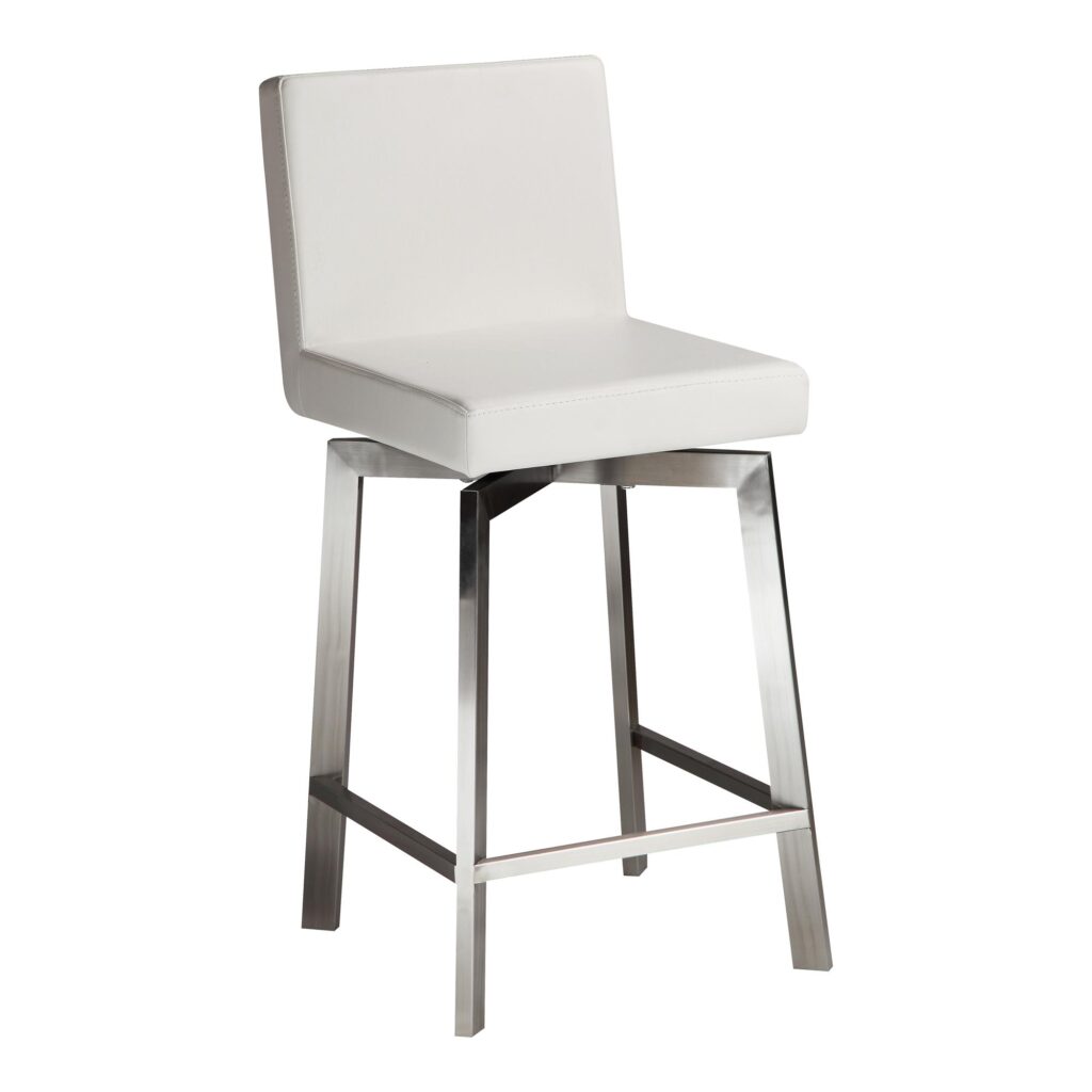 Giro Swivel Counter Stool White EH-1039-18 EH 1039 18 01