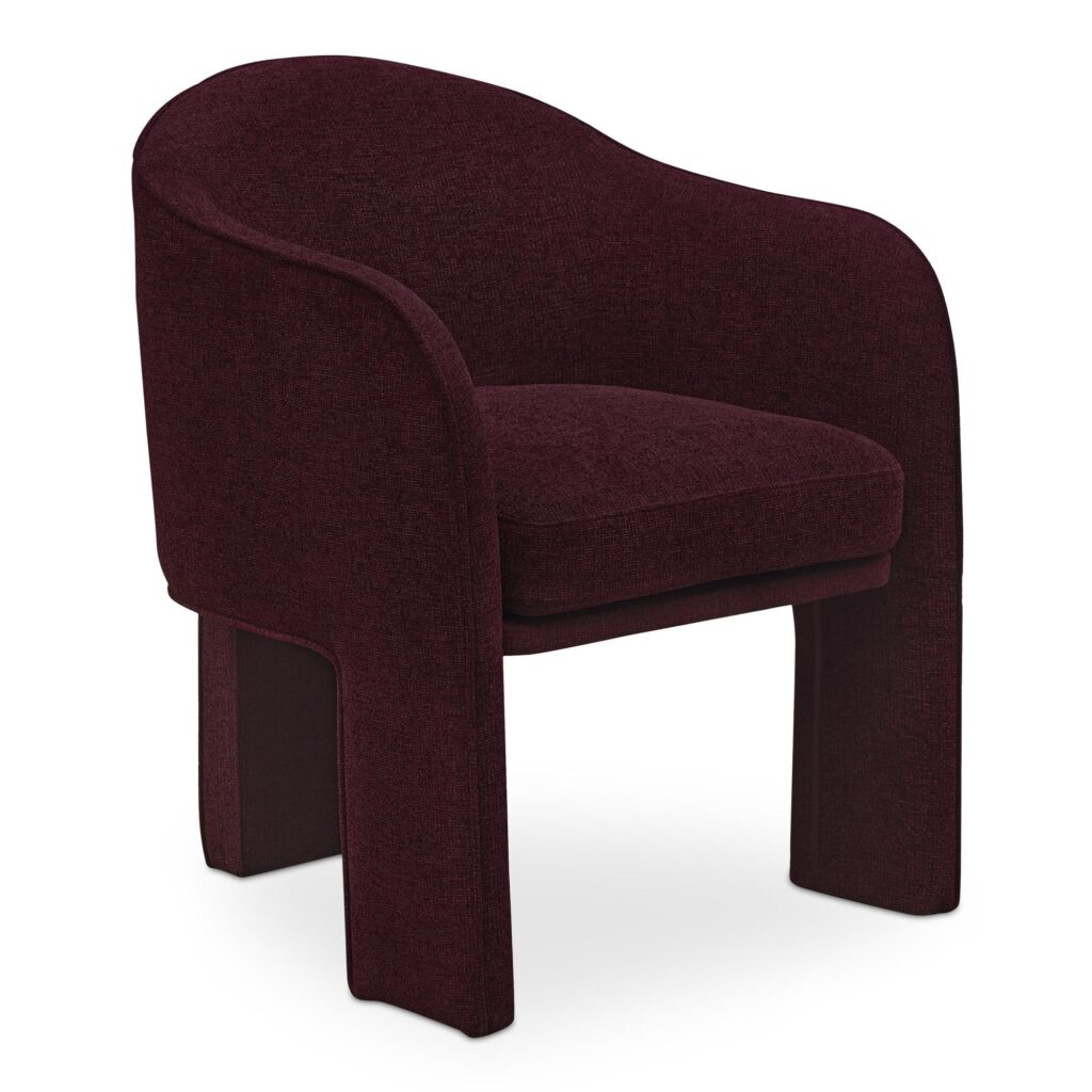 Clara Dining Chair Performance Fabric Plum - Image 2